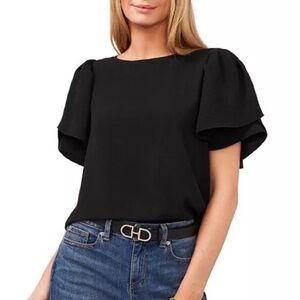 Vince Camuto Tiered Tulip-Sleeve Blouse Size Small *New with tags*